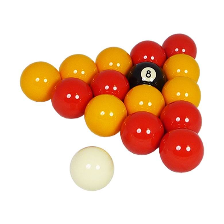 Red & Yellow Pool Table Balls - Free Pool Table Accessories